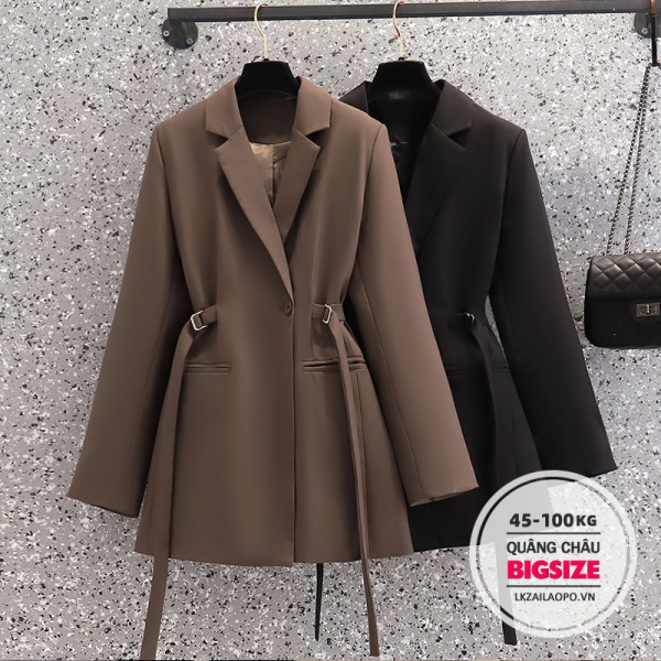BIGSIZE Nữ (45-100kg) Áo vest nữ blazer khoác form rộng thời trang thanh lịch - Phong cách Hàn Quốc - quảng châu cao cấp