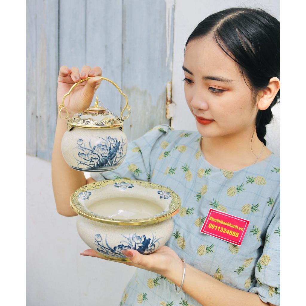 Điêu bát men rạn cao cấp xuất xứ Bát Tràng