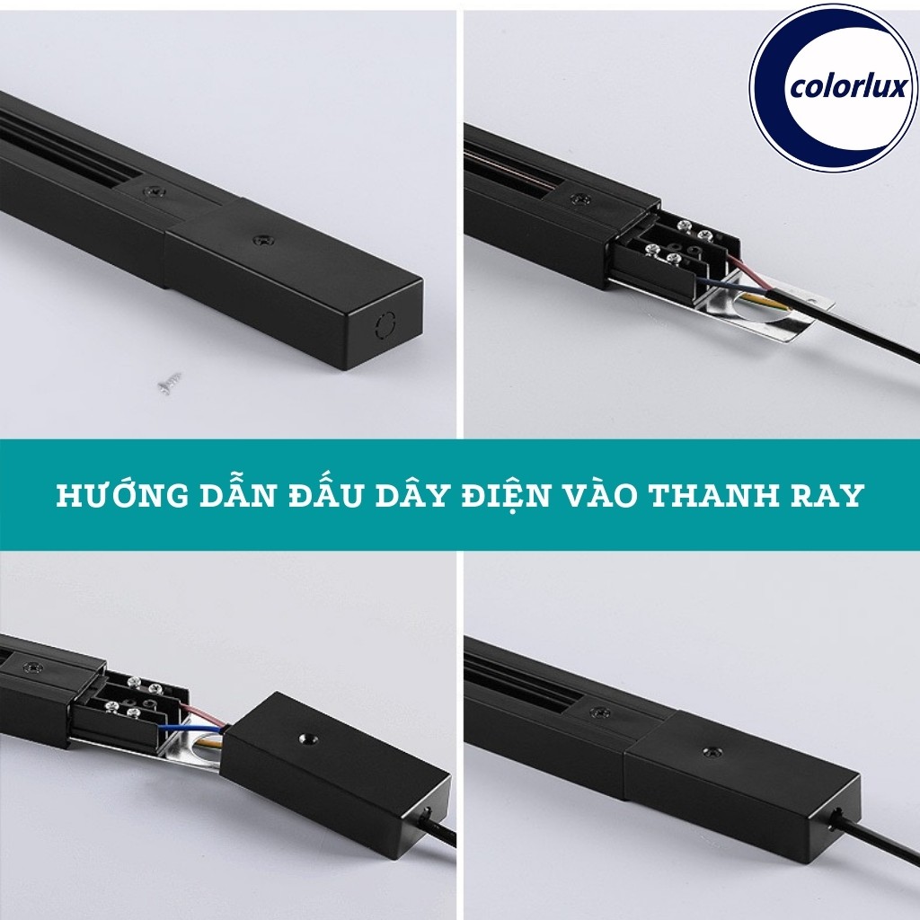 Thanh Ray Đèn Rọi 1,5m - 1m COLORLUX Cao Cấp #thanhraydenroi #ray