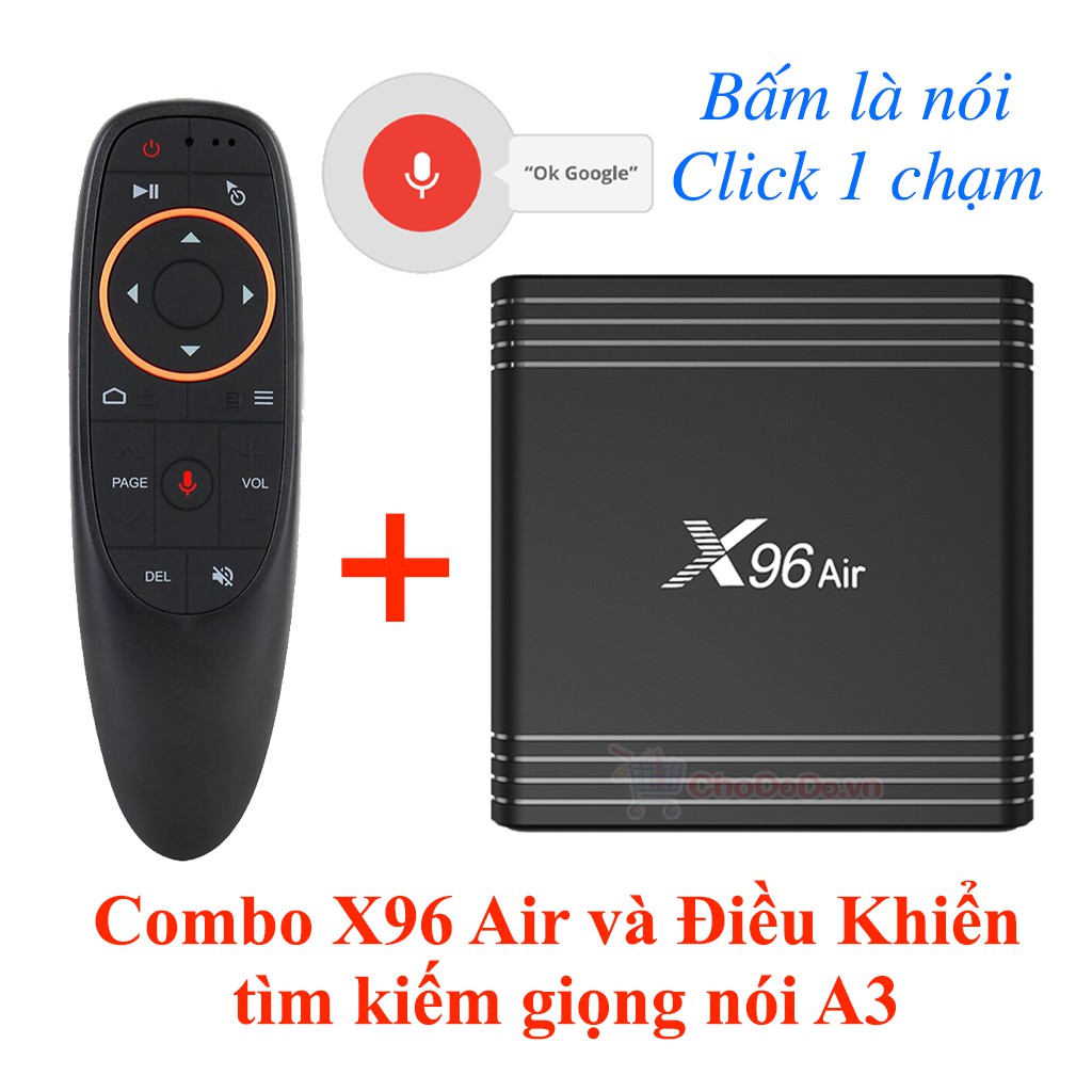 ENYBOX X96 Air 4GB/32GB S905X3 Android TV Box Cấu Hình Khủng Giá Rẻ Tìm Kiếm Giọng Nói Tiếng Việt