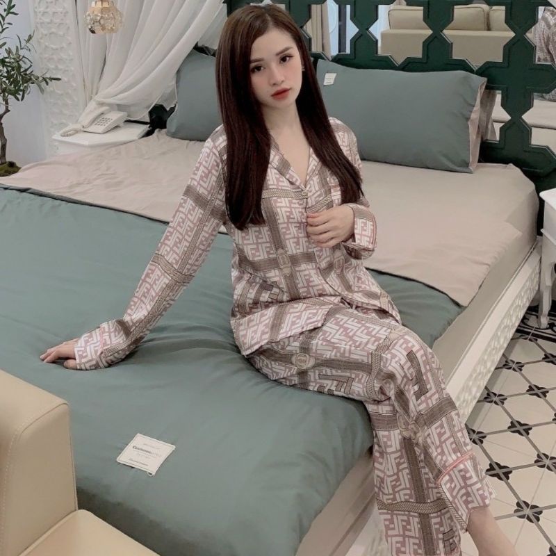 Bộ pijama, bộ ngủ mặc nhà lụa satin cao cấp mềm mịn, không xù