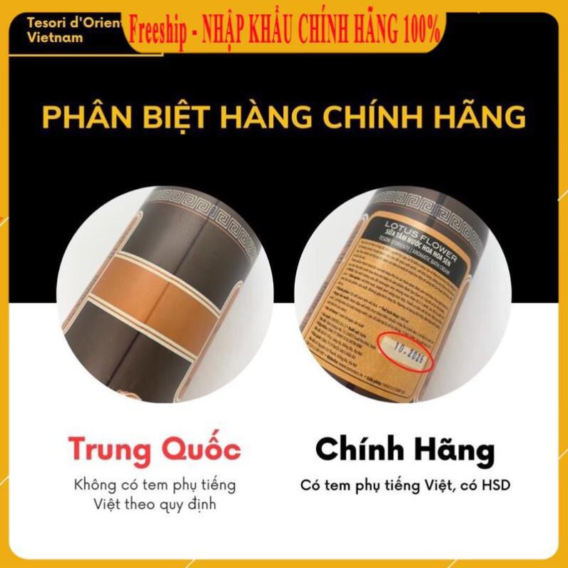 [ CHÍNH HÃNG-Freeship-NHẬP KHẨU ] Sữa tắm nước hoa Ý Tesori D'oriente, Sữa tắm xích Tesori lưu hương lâu không hắc 500ml