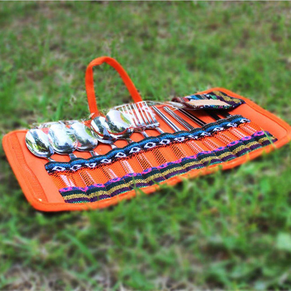 SHOUKEY Túi Đựng Dụng Cụ Ăn Uống Cắm Trại Tiện Dụng