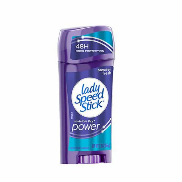 Sáp ngăn mùi Lady Speed Stick Invisible Dry Power Fresh 65g