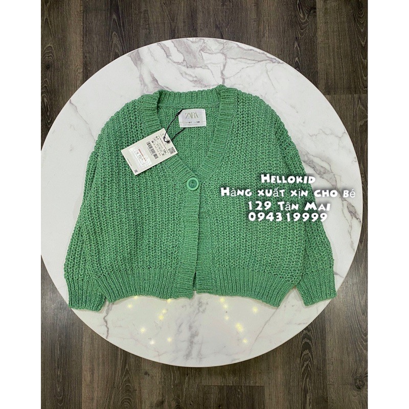 cardigan xanh cài cúc