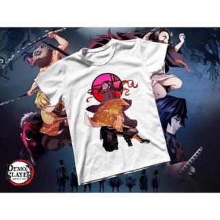 Áo thun Cotton Unisex - Anime - Kimetsu no Yaiba - zenitsu và Nezuko giá xưởng