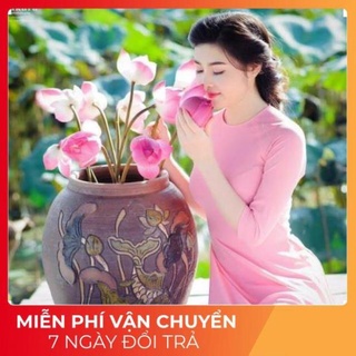 Aó dài đẹp giá rẻ _áo dài truyền trống _áo dài chất lụa nhật trơn _ áo dài màu hồng dâu