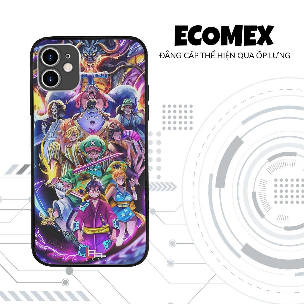 Ốp Lưng iphone in hình băng đảng One piece đẹp nhất ECOMEX dòng 7 8 Plus 11 12 13 14 Pro Max X Xr MYS20220216