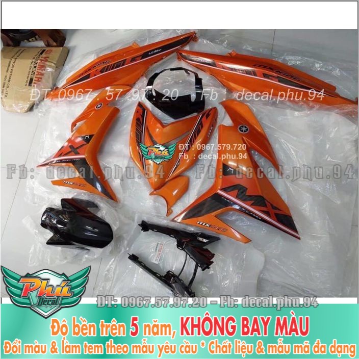 Tem rời Exciter 150 Mx cam đen (H) -1
