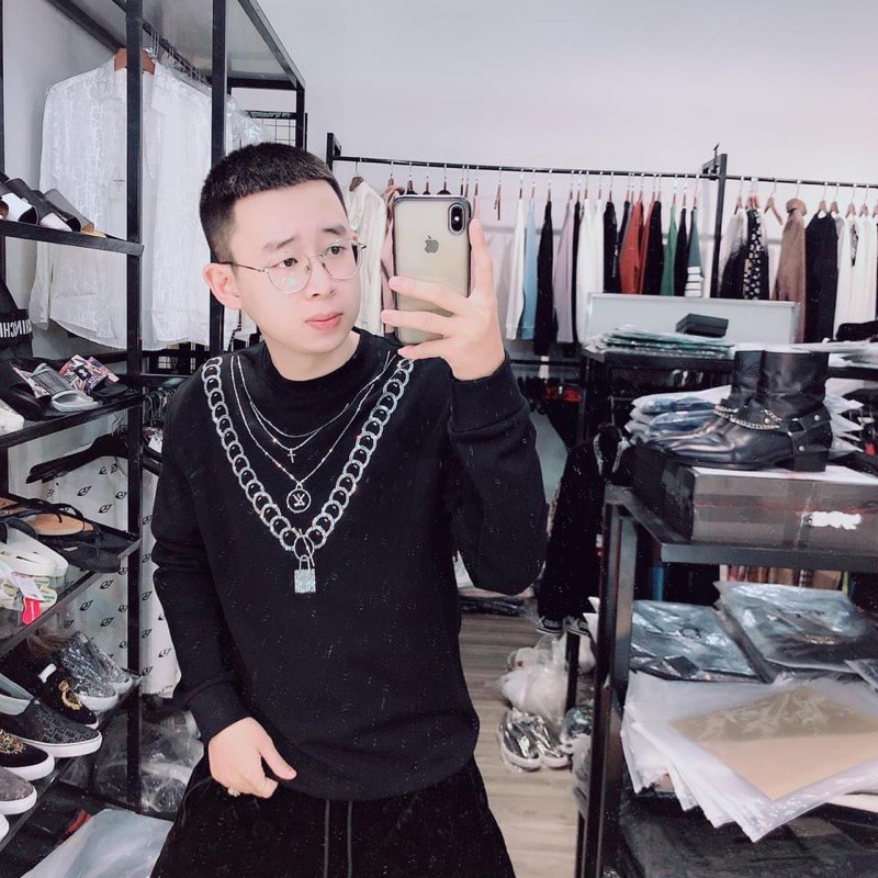 ÁO NỈ NAM IN VÒNG CỔ DÂY XÍCH