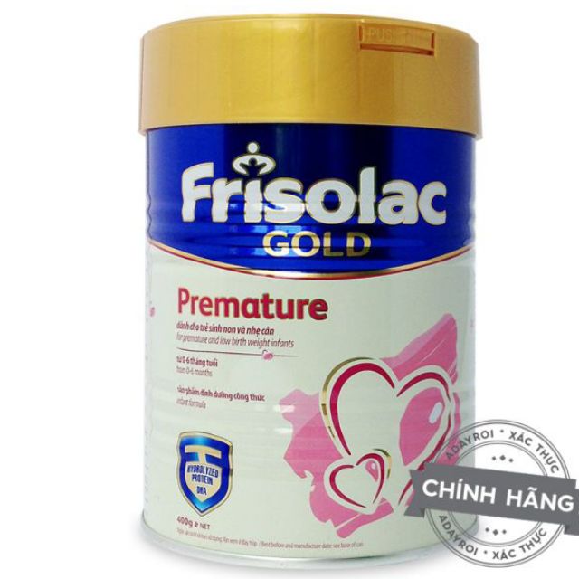 Sữa Frisolac Gold Premature 400g cho trẻ sinh non và nhẹ cân