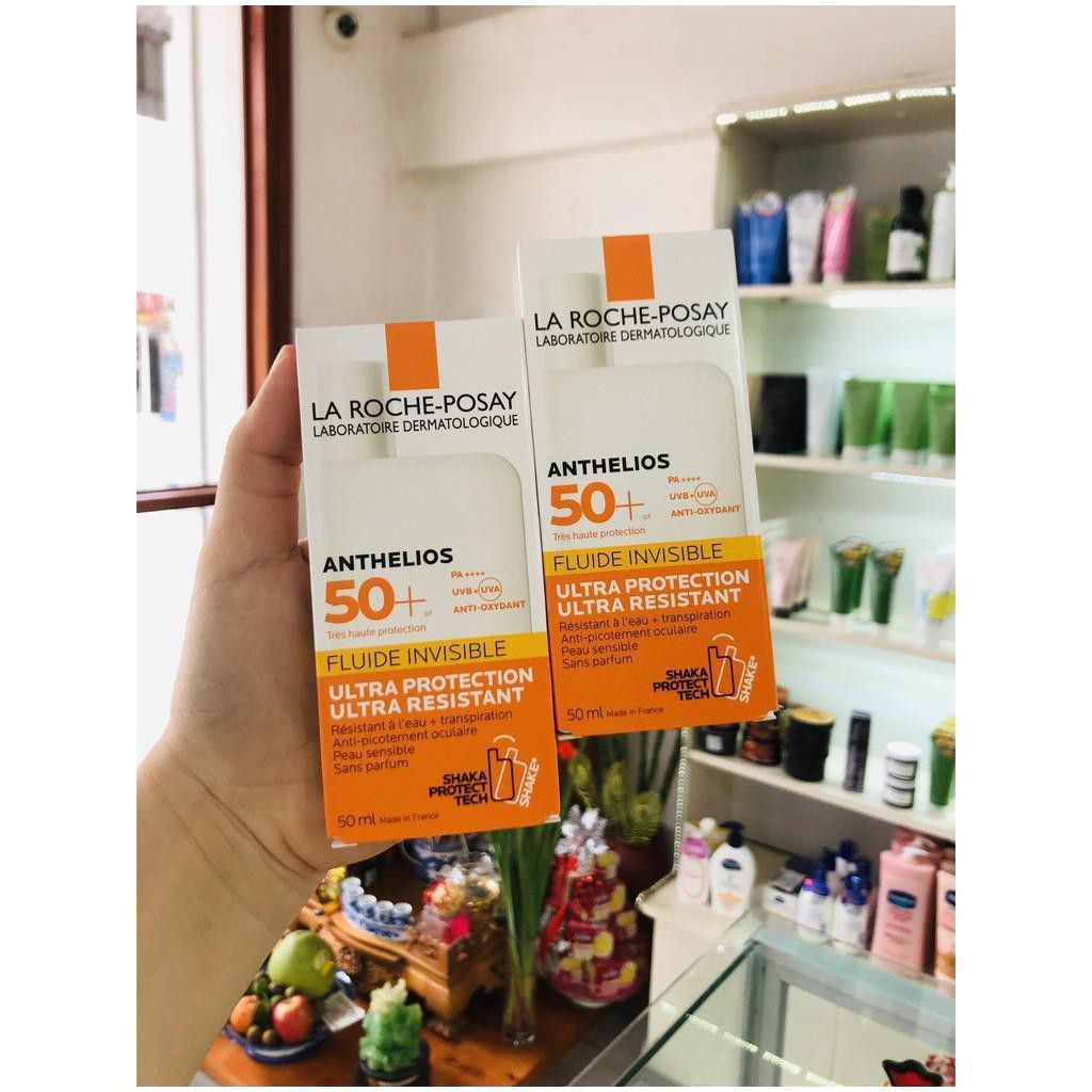 Kem Chống Nắng La Roche Posay dành cho da nhạy cảm, La Roche Posay Anthelios Invisible Fluid SPF 50+