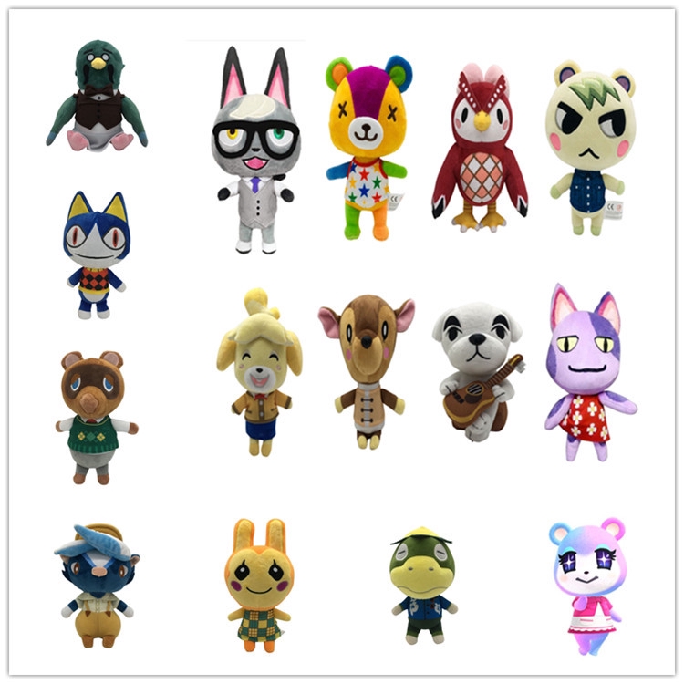 20cm/7.9in Animal Crossing Tom Nook KK Isabelle Bunnie Plush Doll Nintendo Game Cartoon Soft Stuffed Toys Kids Birthday Gift