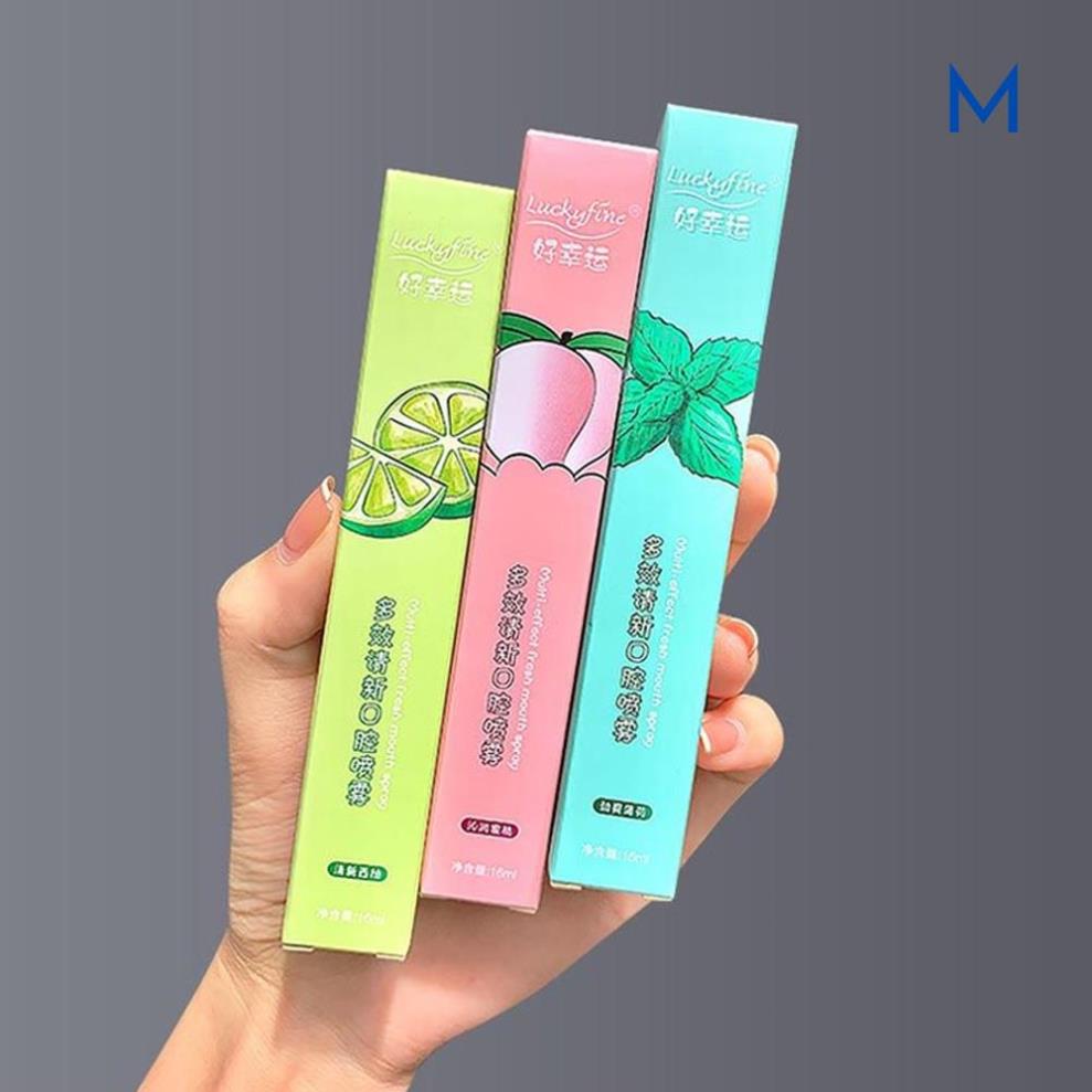 Chai xịt thơm miệng Luckfine 15dung tích giữ mùi lâu không chứa cồn