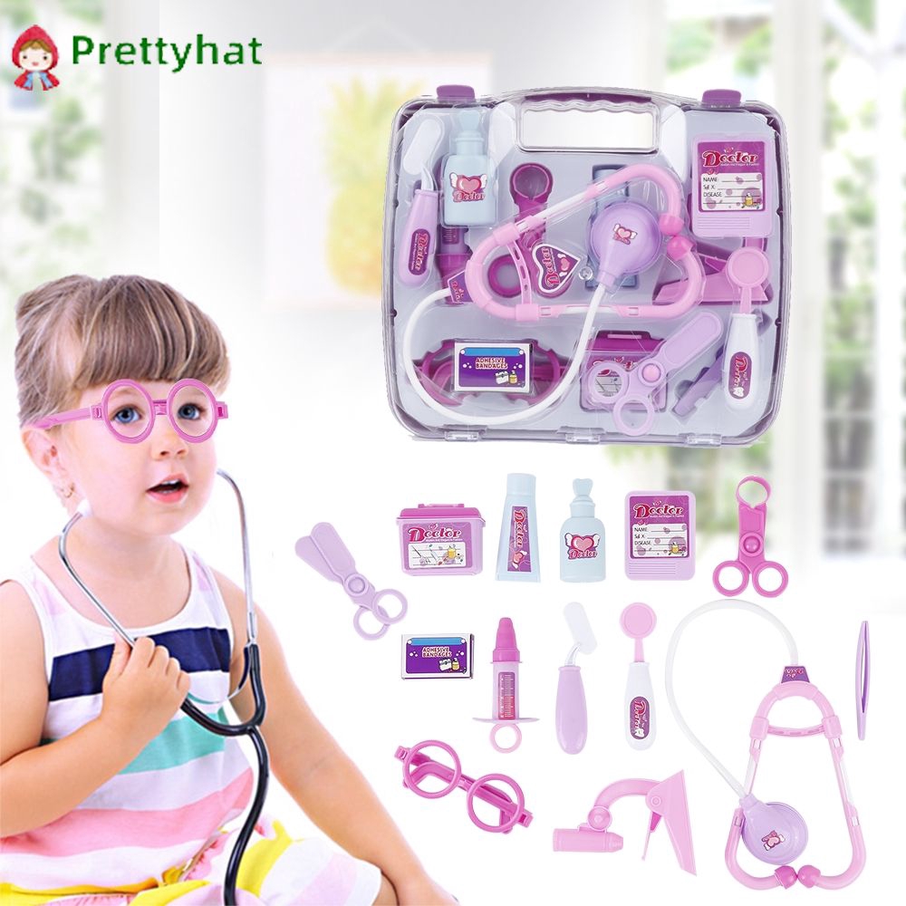 『Prettyhat 』 Phong cách mới Mô phỏng  Đồ chơi Giả vờ Chơi Kids Doctor Play Set Bộ đồ chơi giáo dục