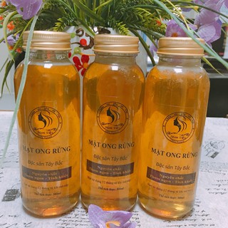 Mật ong rừng Tây bắc - nguyên chất  - chai 300ml