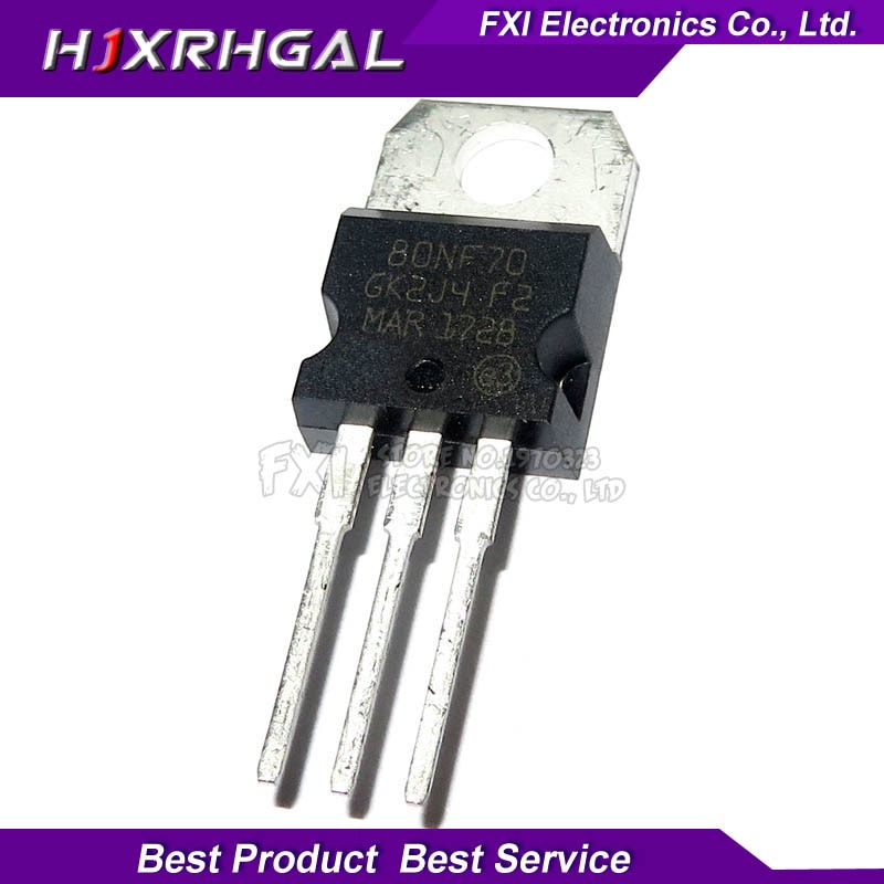 80NF70 10 Cái / lốc TO-220 STP80NF70 MOSFET điều khiển 80A 70V EMU đích thực pxc