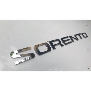 Tem chữ nổi Sorento inox 304  2mm