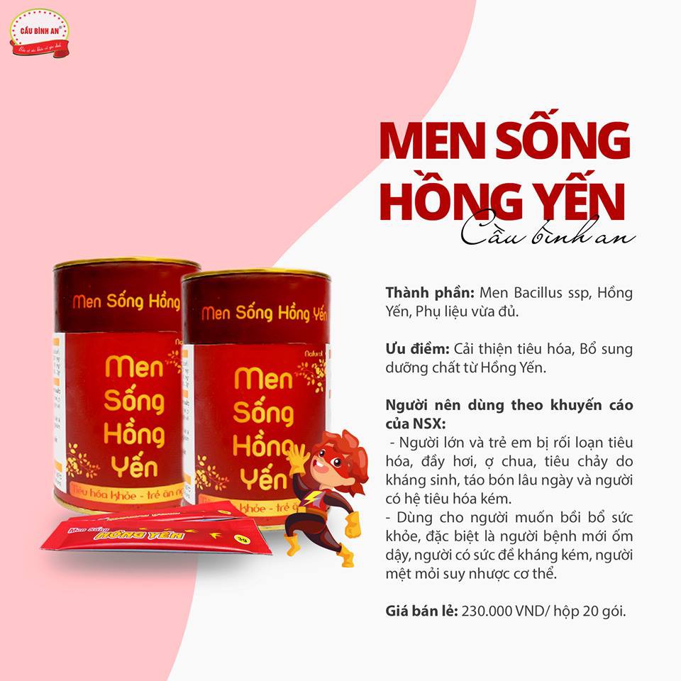 Men sống Hồng Yến Cầu Bình An