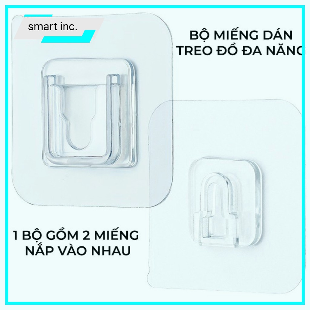 Móc Dán Treo Đồ Đỡ Ổ Cắm Điện Tranh Ảnh Cục Phát Wifi ⚜️FREESHIP⚜️ Miếng Dán Gắn Tường Đa Năng Siêu Dính Chắc Chịu Lực