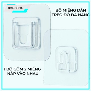 Móc Dán Treo Đồ Đỡ Ổ Cắm Điện Tranh Ảnh Cục Phát Wifi ⚜️FREESHIP⚜️ Miếng Dán Gắn Tường Đa Năng Siêu Dính Chắc Chịu Lực