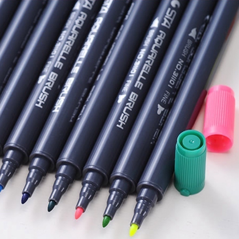 1pc Bút Màu Nước 2 Đầu