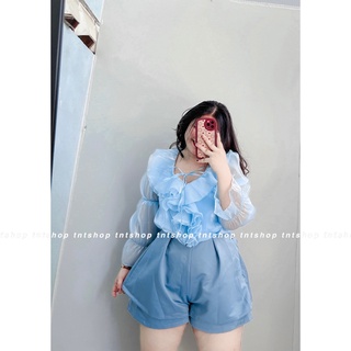 SET ÁO BÈO TƠ + QUẦN TAFTA 2 LỚP [TNT SHOP BIGSIZE 60KG 90KG]