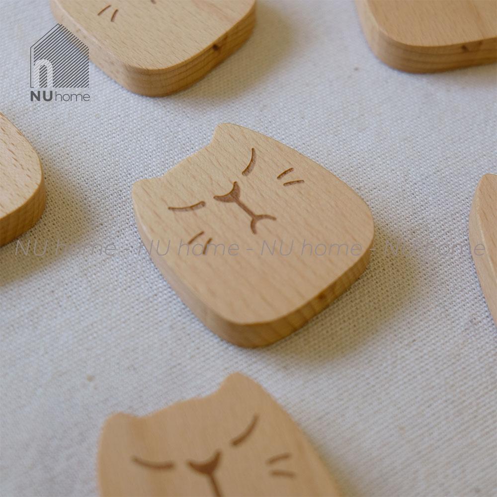 Nam châm gỗ - Haku | nuhome.vn | nam châm hít tủ lạnh bằng gỗ được thiết kế đơn giản đẹp mắt