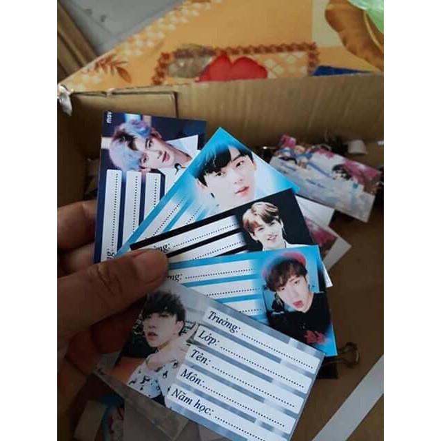 Nhãn Vở In Hình Bé