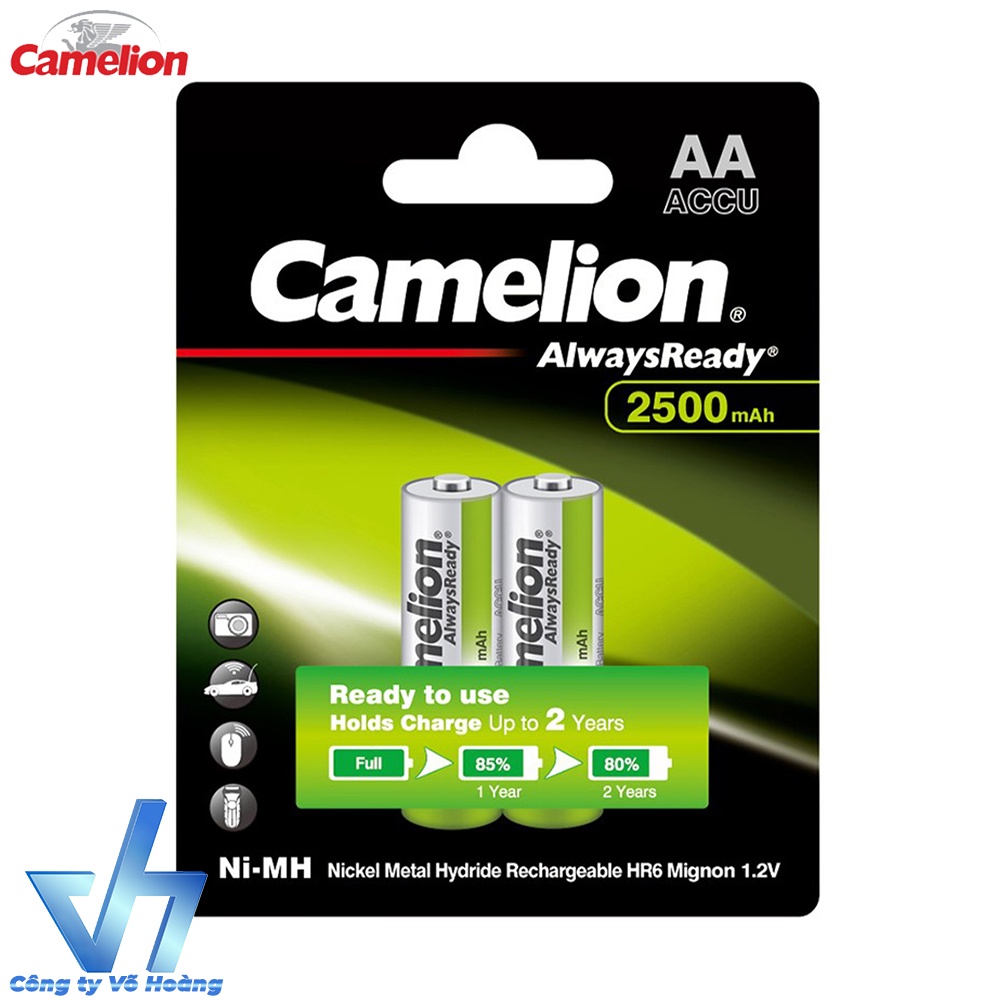 Pin sạc Camelion AA 2500mAh - Camelion AA AlwaysReady Ni-MH Rechargeable