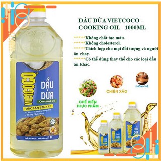 DẦU DỪA VIETCOCO - COOKING OIL  1 Lít