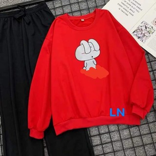 [Sói Xám] [Free ship 50k] ❤️❤️❤️- Sét áo thỏ tai cụp ép nổi +quần xuông LN12 -Vải xịn