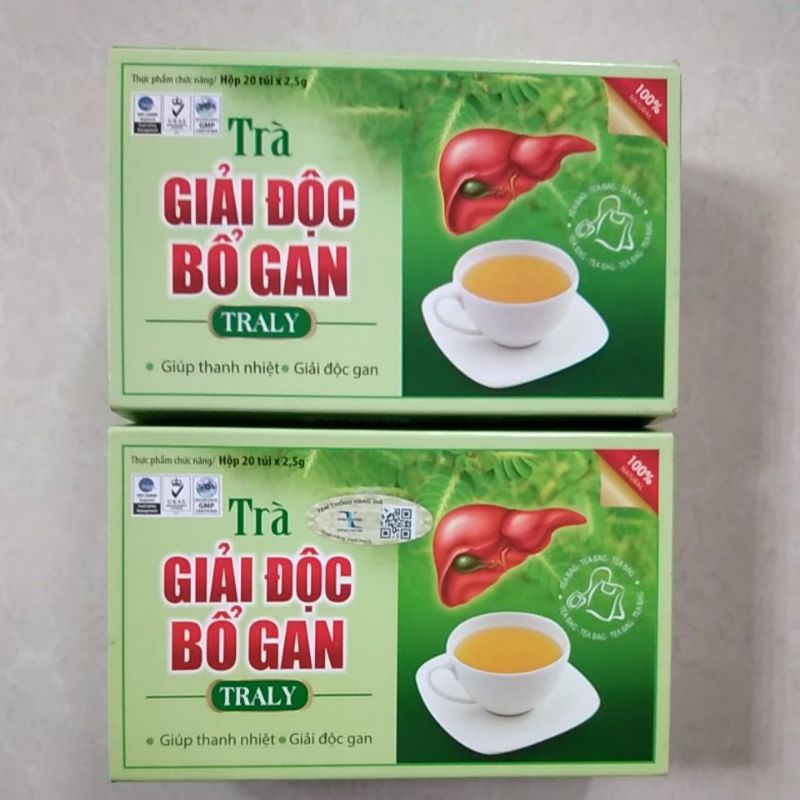 TRÀ GIẢI ĐỘC BỔ GAN TRALY (Hộp 20 gói túi nhúng)