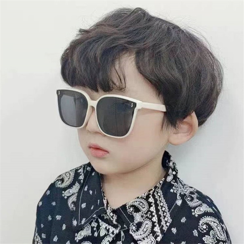 Kính Chống Nắng Chống Tia UV Gọng Vuông Phong Cách Retro Thời Trang Mùa Hè Cho Bé