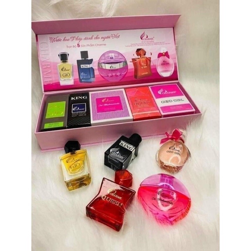 SET 5 CHAI NƯỚC HOA 10ML MINI CHA.ME