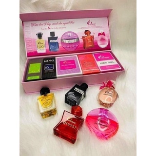 Set 5 chai nước hoa 10ml mini cha.me