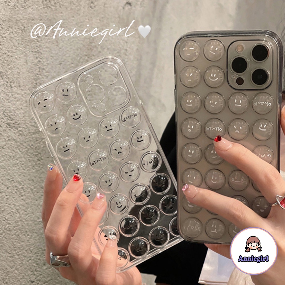 Ốp điện thoại TPU mềm trong suốt với hình emoji 3D cho IPhone 13 12 11 Pro Max 7 Plus