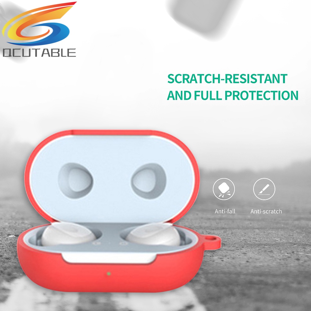Vỏ bảo vệ hộp sạc tai nghe Samsung Galaxy Buds Plus bằng silicone kèm móc khóa