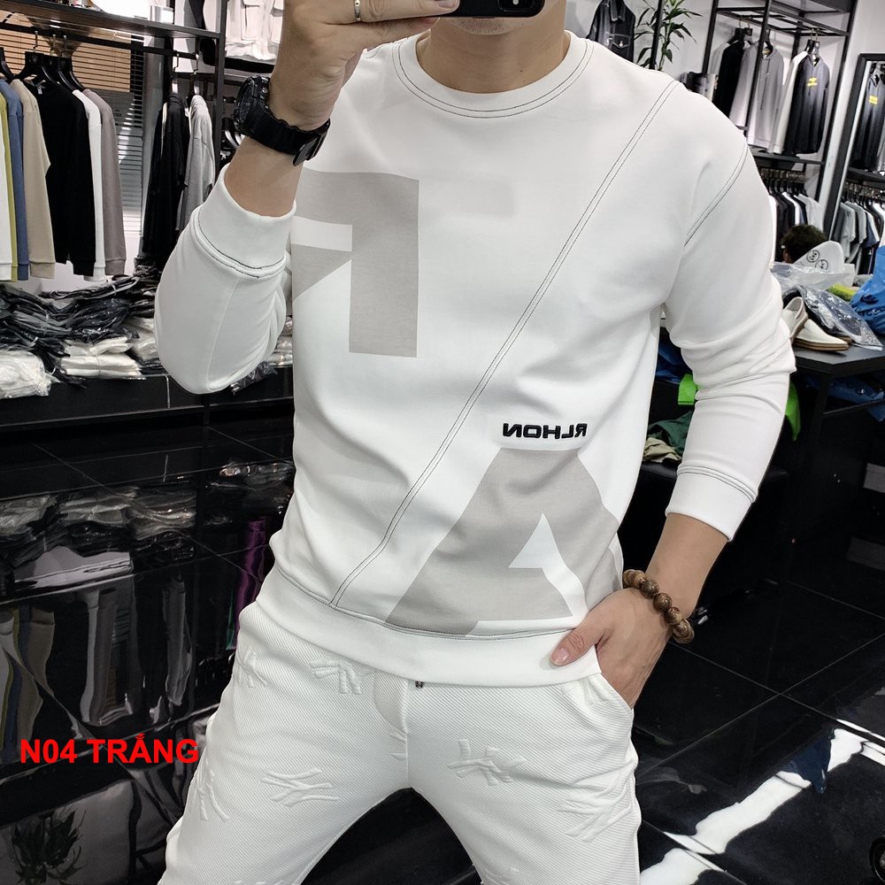 Áo Thu Đông, Áo Thun Nam - Nữ Dài Tay - Hàng In Nhiệt Chuẩn - Chất Liệu Poly 2Da Cao Cấp - N04 | BigBuy360 - bigbuy360.vn