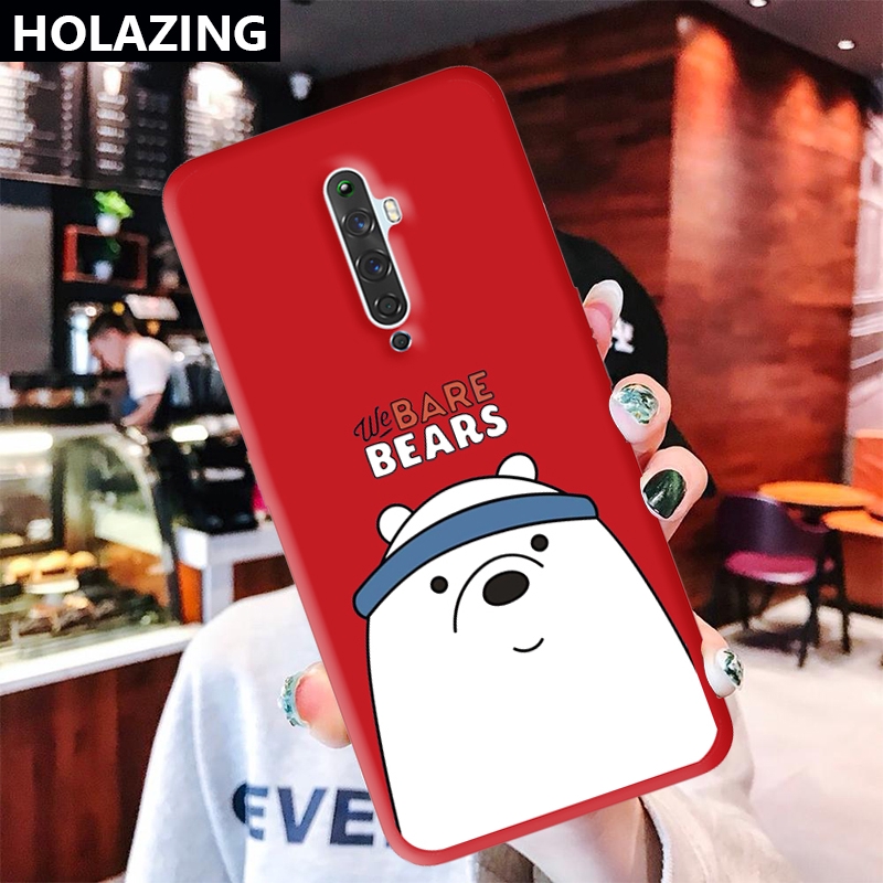 Ốp điện thoại TPU mềm in hình We Bare Bears cho OPPO Reno 2 Z F 10x Zoom