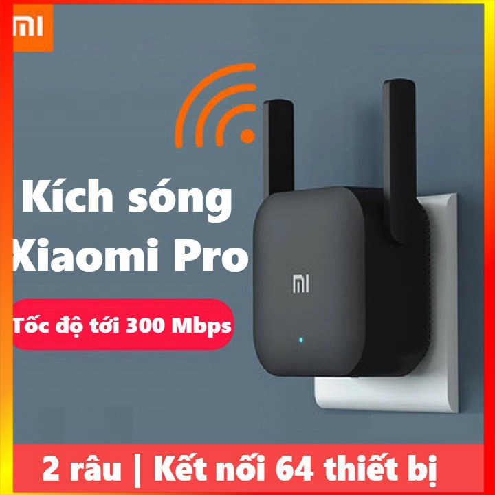 Thiết bị kích sóng Xiaomi Wifi Repeater Pro bộ kích sóng wifi Xiaomi Pro - ChuyenMi