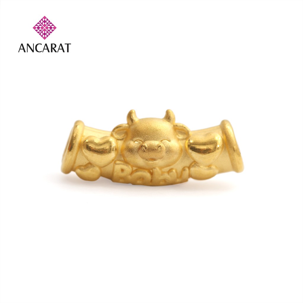 [Mã FARSBR241 giảm 15k đơn 0đ] Charm vàng 24k Kim Sửu MS14 - Miễn phí tết vòng tay - ANCARAT