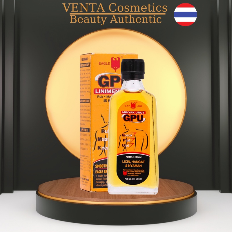 01 Dầu xoa bóp GPU Liniment Oil 60ml Indonesia