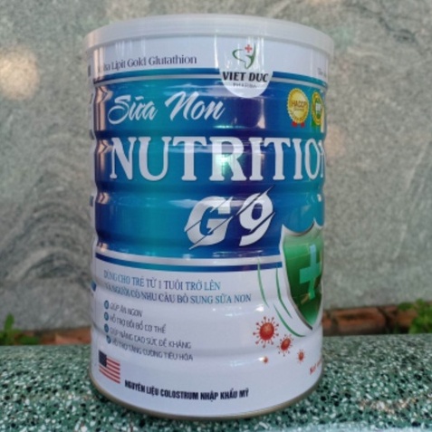 Sữa non Nutrition G9 giúp ăn ngon, nâng sức đề kháng, bồi bổ cơ thể, tăng cường tiêu hóa.