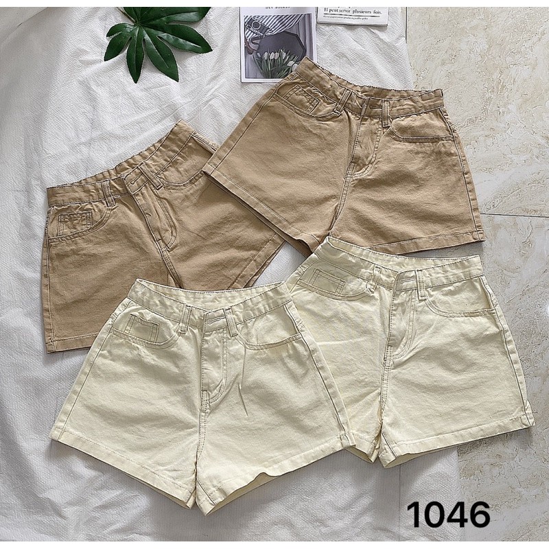 Quần Short Kaki Nữ bigsize TCshopjean Ống rộng size nhỏ đến 35 Ms 1046