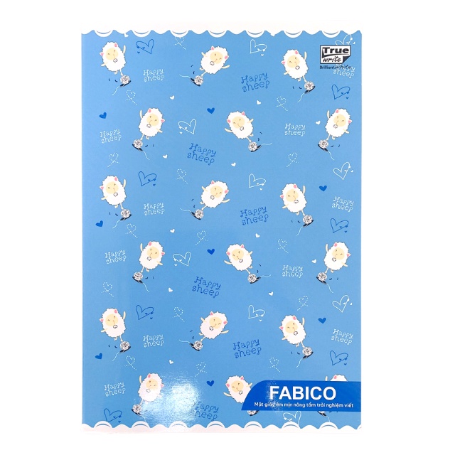 Tập sinh viên khổ lớn 4 dòng kẻ 200 trang, 80gsm kèm nhãn vở