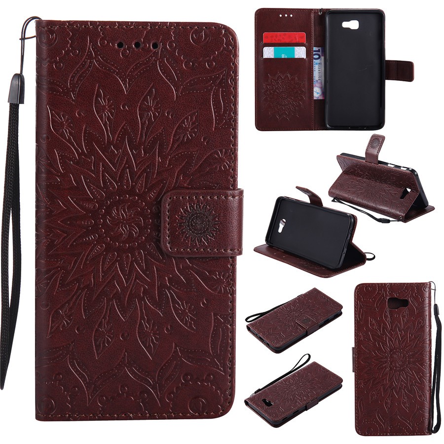 Bao da điện thoại hình hoa hướng dương cho Samsung J7/J7（2016）/J7 Prime | BigBuy360 - bigbuy360.vn