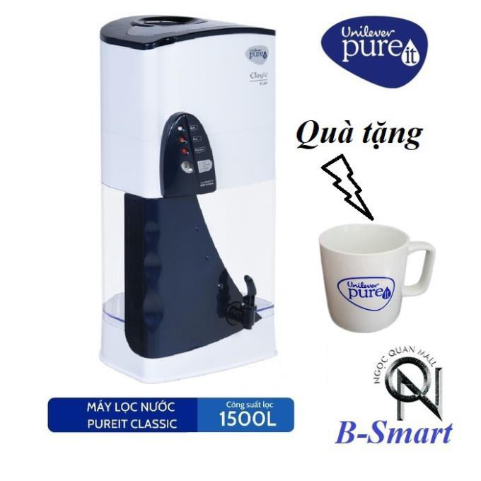 Máy lọc nước Unilever Pureit Classic 9L - Tặng 2 chai thủy tinh đựng nước 500ml có quai sách