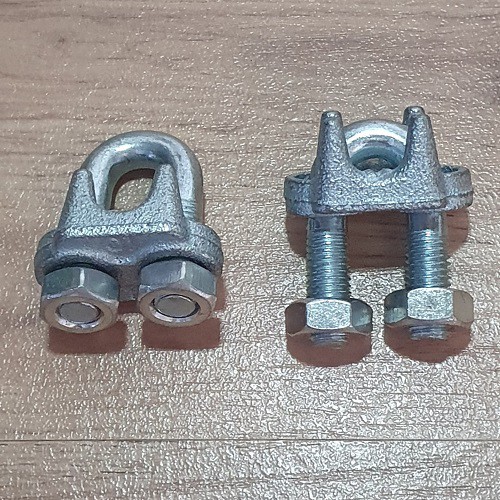 2 Con Ốc Siết Cáp Thép Loại Lớn Siết Sợi Cáp Đường Kính 10mm đến 12mm