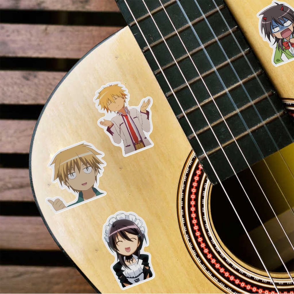 Set 50/100 miếng dán hoạt hình anime chống thấm nước trang trí vali